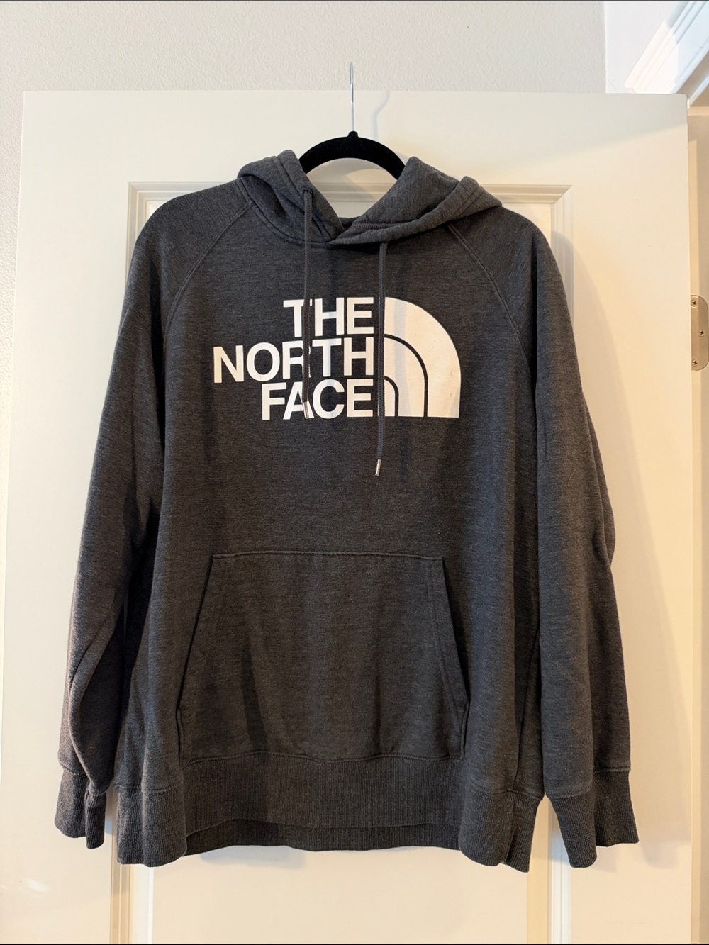 The North Face Charcoal Gray Logo Pullover Hoodie
